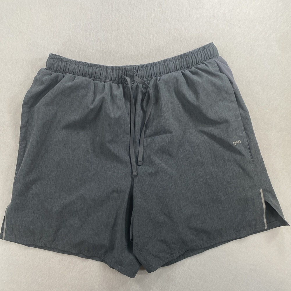 DSG 2-in-1 Athletic Shorts Mens Large 5" Inseam Training Gray S6